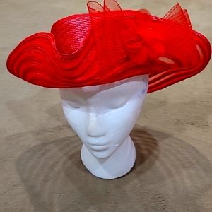 Straw Red Hat